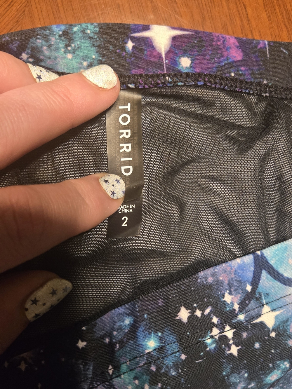 torrid Black Galaxy Print High-Waist Bikini Bottoms - Picture 2 of 3